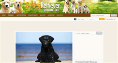 Desktop Screenshot of goldenretrieverforum.com
